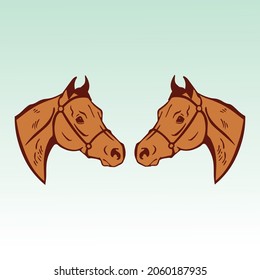 Ilustración vectorial de diseño de caballo, plantilla de logotipo de caballo creativo, símbolo de icono