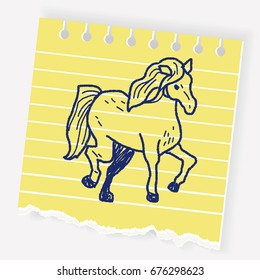 horse doodle