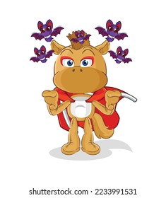 the horse Dracula illustration. character vector