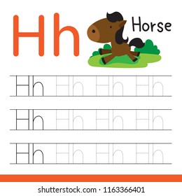 horse drawing line vector design