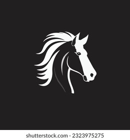 Horse Elegant Logo Symbol Vector, Simplicity Line Art Concept