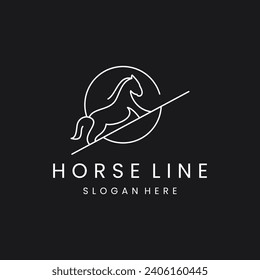 Horse Elegant Logo Symbol Vector, Simplicity Design