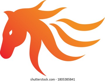 Logotipo de vectores simples y elegantes para caballos  