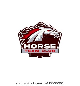 Horse Emblem Sport Logo Template