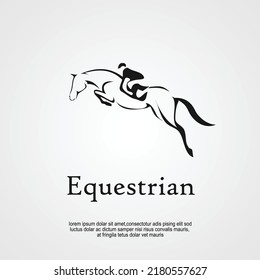 Horse equestrian logo design idea 