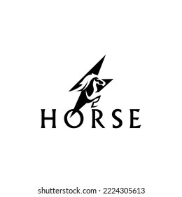 Horse Equestrian Logo Template Vector 