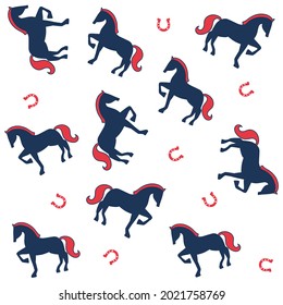 Horse Equestrian Sport Art  Design for t-shirt, greeting card or poster design Background Vector Illustration.