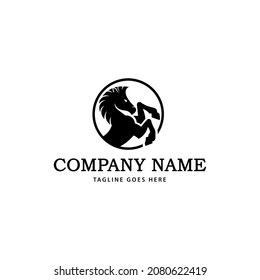 Horse, Equestrian Vector Logo Template