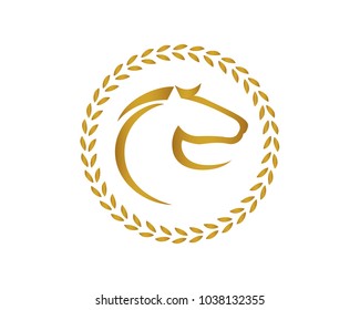 Horse equine emblem