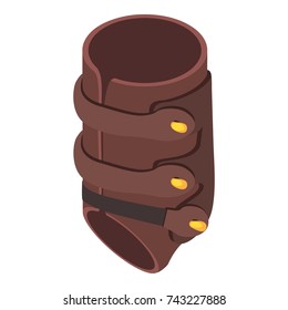 Horse equipment icon. Isometric illustration of horse equipment vector icon for web