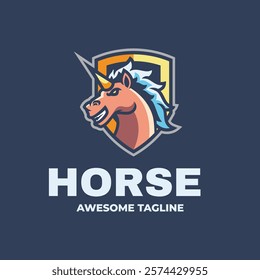 Horse E-Sport And Sport Logo