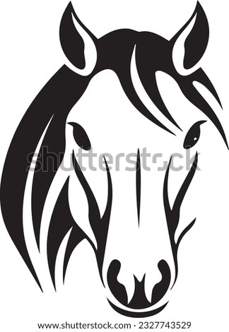 
Horse face, Animal, Pictogram, Vector
