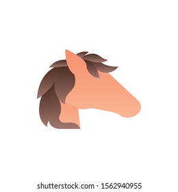 horse fantasy gradient style vector illustration