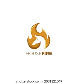 Horse Fire Logo
simple and clean design