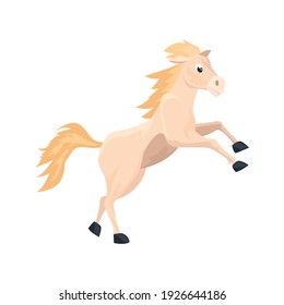 Horse flat icon. Colored vector element from animals collection. Creative Horse icon for web design, templates and infographics.