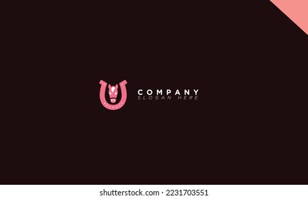 horse with foot iron fram logo for branding and business