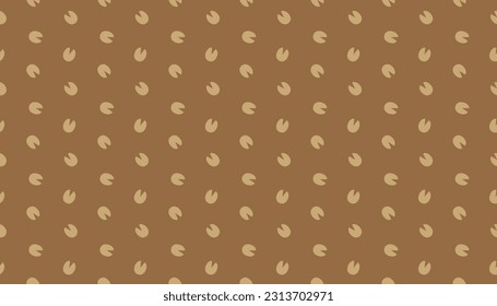 Horse Footprints Seamless Pattern Background.