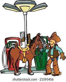 Horse Gas Station