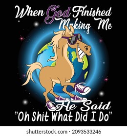 HORSE GRAPHIC TEES .Horse t shirt and mug design vector illustration. Life is Better With A Horse – Horse T-shirt Design – Printable Sublimation Design.