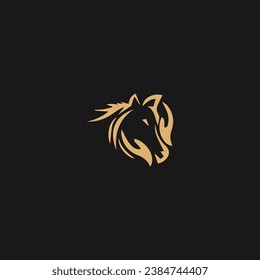 Horse hands logo design concept template vector,