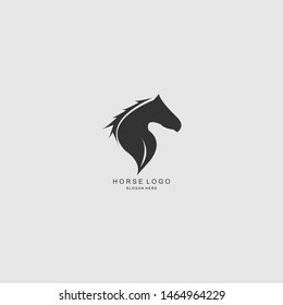 Horse Head Abstract logo icon designs illustration template.