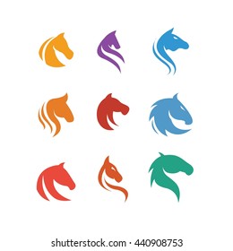 Horse Head Animal Vector Icon Illustration