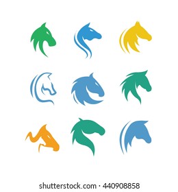 Horse Head Animal Vector Icon Illustration