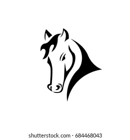 horse head art icon