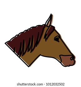 Horse head cartoon