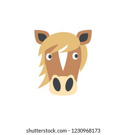horse head  cartoon vector