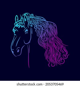 horse head concept, vector illustration