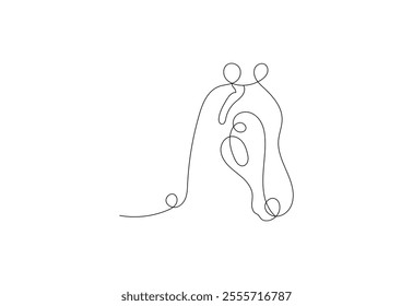 Horse Head in continuous line art drawing design. Beautiful horse minimalist black linear sketch isolated on white background. Vector illustration