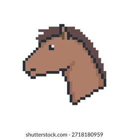 Cabeza de caballo dibujar pixel art
