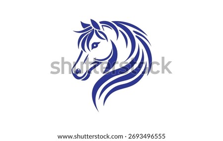 A HORSE HEAD EDITABLE VECTOR AND ILLUSTRATION FOR USE.