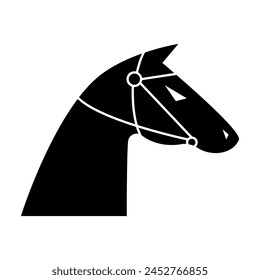 Horse head. Elegant horse. Royal stallion symbol design. Equine stables sign. Equestrian brand emblem