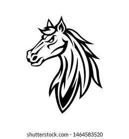 horse head esport logo vector