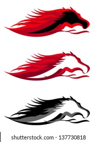 Horse head graphic