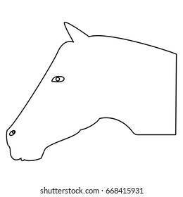 Horse head icon .