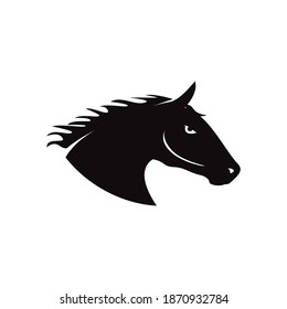 Horse head icon design template vector isolated illustration