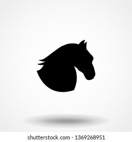 Horse head icon. Graphic icon, logo.