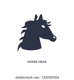 horse head icon. Simple element illustration from culture concept. horse head editable symbol design on white background. Can be use for web and mobile.