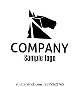 Horse head icon simple silhouette