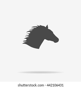 Horse head icon. Vector concept illustration for design.