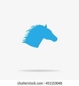 Horse head icon. Vector concept illustration for design.