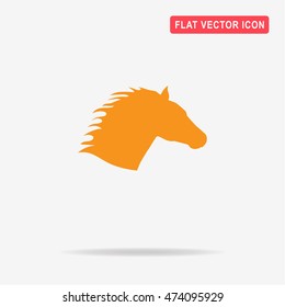 Horse head icon. Vector concept illustration for design.