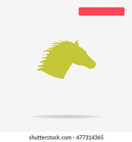 Horse head icon. Vector concept illustration for design.