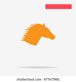 Horse head icon. Vector concept illustration for design.