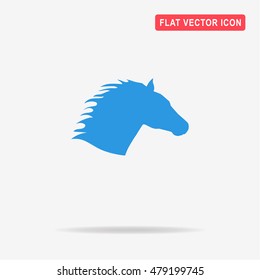 Horse head icon. Vector concept illustration for design.