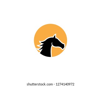 Horse head icon vector illustration