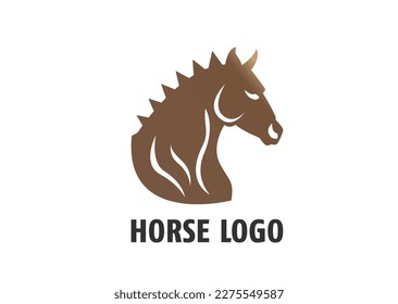 A horse head logo concept